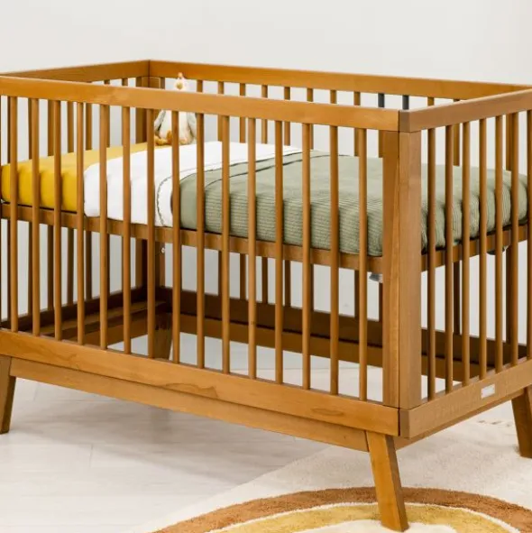 Bopita Kaleo Babykamer - Dune / Rose Wood | Bed 60 x 120 cm + Commode