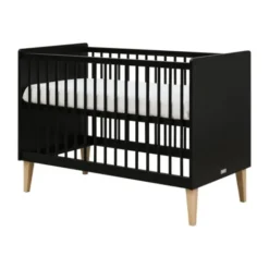 Bopita Lena Ledikant - 60 x 120 cm - Zwart / Naturel