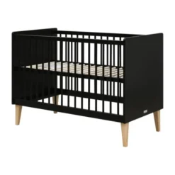 Bopita Lena Ledikant - 60 x 120 cm - Zwart / Naturel