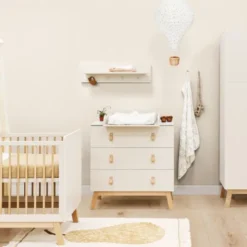 Bopita Lines Babykamer Dune | Bed 60 x 120 cm + Commode