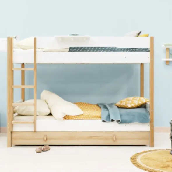 Bopita Stapelbed - Lucas - Wit/Naturel