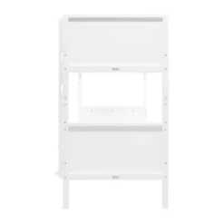 Bopita Stapelbed 90×200 met Rechte Trap Nordic - Wit