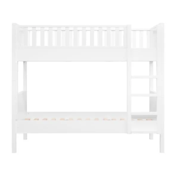 Bopita Stapelbed 90×200 met Rechte Trap Nordic - Wit