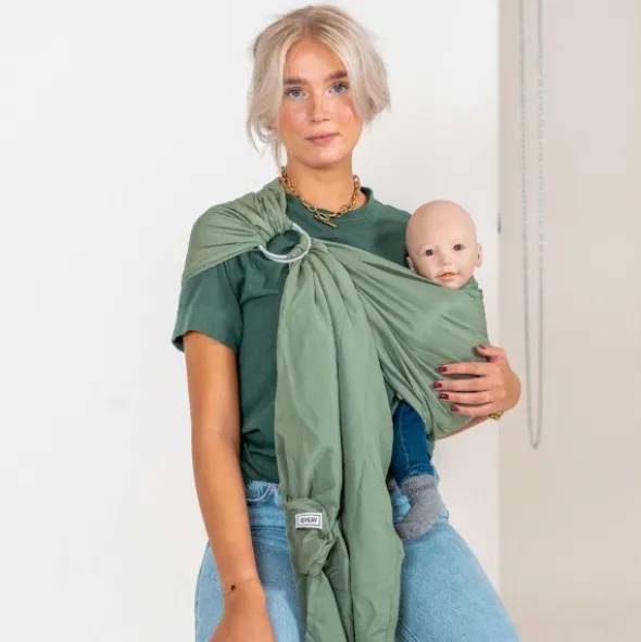ByKay Traveler Ringsling Draagdoek Travel Green