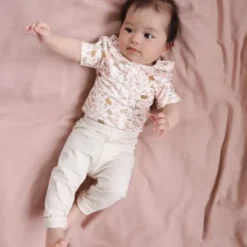 Cam Cam Copenhagen Baby Legging - Louie - Maat 56 cm - Antique White
