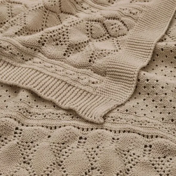 Cam Cam Copenhagen Pointelle Gebreide Baby Deken - Hazel