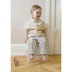 Cam Cam Copenhagen Shirt - Julian - Maat 68 - Beige Linen