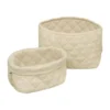 Cam Cam Quilted Opbergmandjes - Praline - 2 Stuks