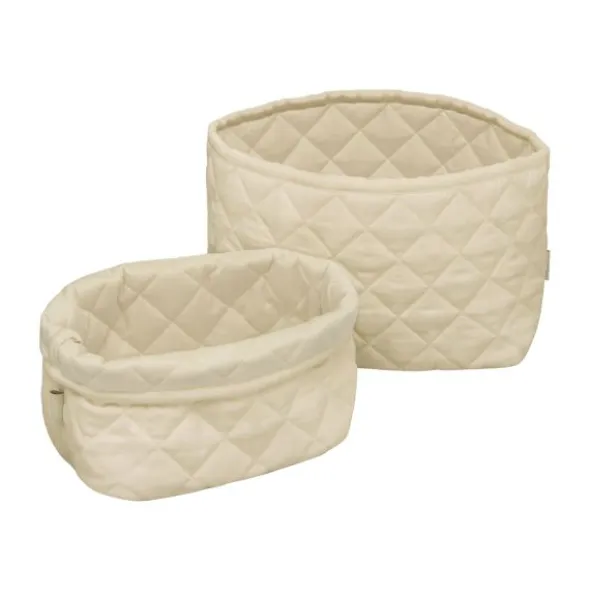 Cam Cam Quilted Opbergmandjes - Praline - 2 Stuks