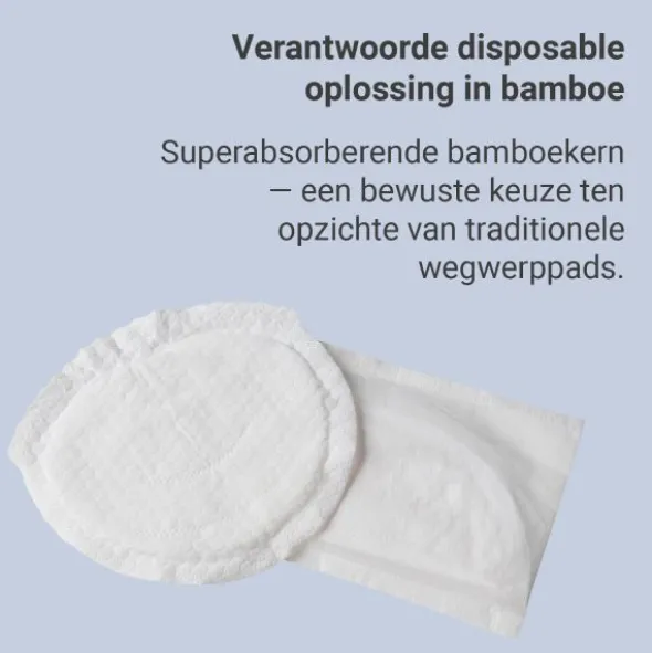 Carriwell Disposable Zoogcompressen - 50 Stuks - Bamboe