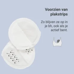 Carriwell Disposable Zoogcompressen - 50 Stuks - Bamboe
