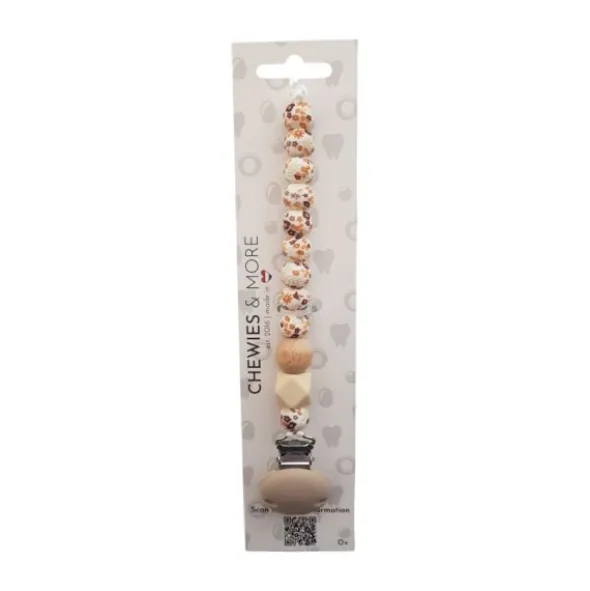 Chewies & More Speenkoord - Mon Fleur - Brown Flower