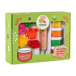 ChildGen Speelklei Set - Vehicles Thema - 4 Kleuren