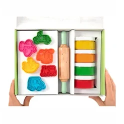 ChildGen Speelklei Set - Vehicles Thema - 4 Kleuren