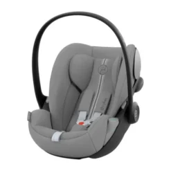 Cybex E-Gazelle S Kinderwagen - Silver - Stone Grey | Cybex Cloud G I-Size Plus Autostoeltje - Stone Grey | Cybex Base G | Autostoel adapters