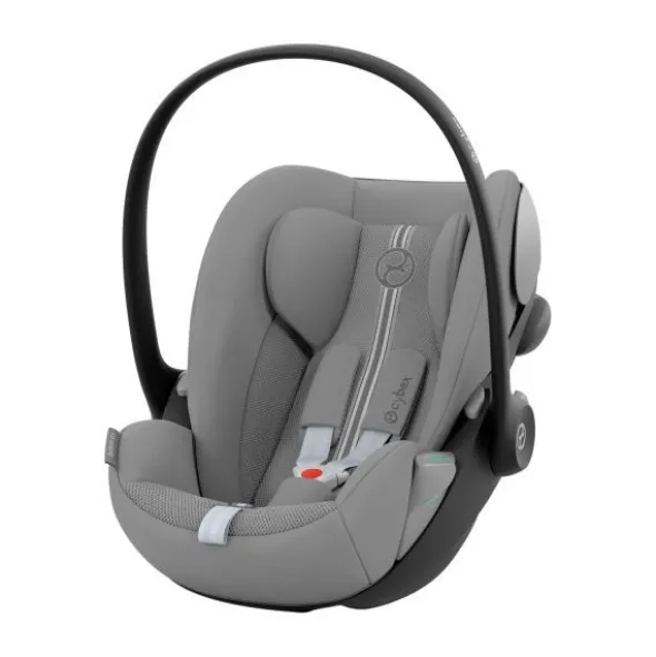 Cybex Gazelle S Kinderwagen - Silver - Stone Grey | Cybex Cloud G I-Size Plus Autostoeltje - Stone Grey | Cybex Base G | Autostoel adapters