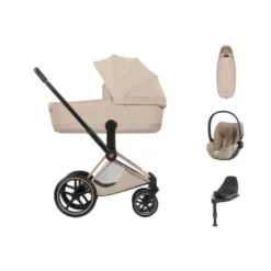 Cybex Priam 5 Style Kinderwagen Bundel - Rosegold/Cozy Beige