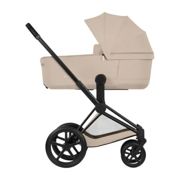 Cybex Priam 5 Style Kinderwagen Bundel - Matt Black/Cozy Beige