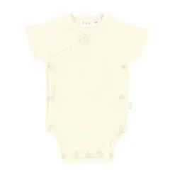 DAY Overslagromper Korte Mouw Rib - Mt. 50/56 - Cream