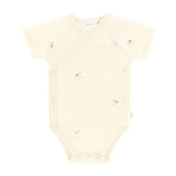 DAY Overslagromper Korte Mouw - Mt. 50/56 - Cream
