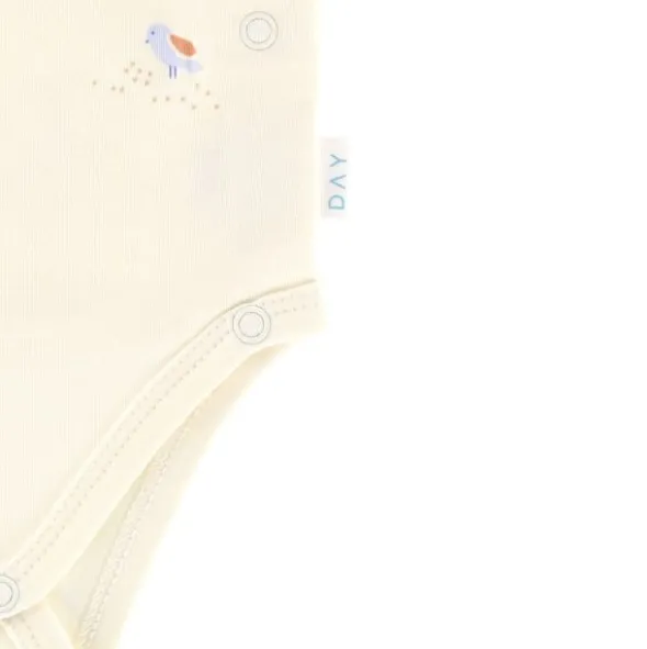 DAY Overslagromper Korte Mouw - Mt. 50/56 - Cream