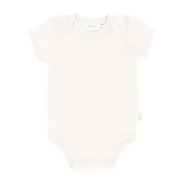 DAY Romper Korte Mouw - Off White - Mt. 50/56