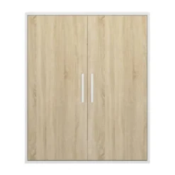 Diagone Onderkast Schuine Wand 2-Deurs - Eik / Wit