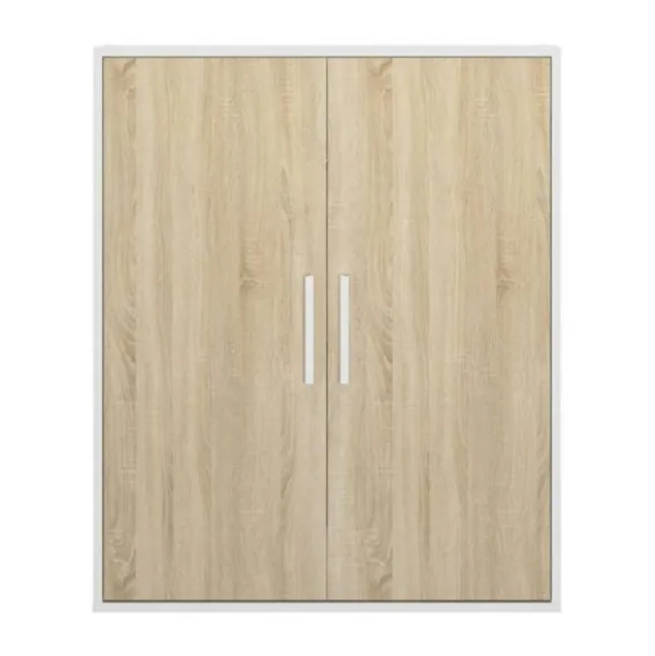 Diagone Onderkast Schuine Wand 2-Deurs - Eik / Wit