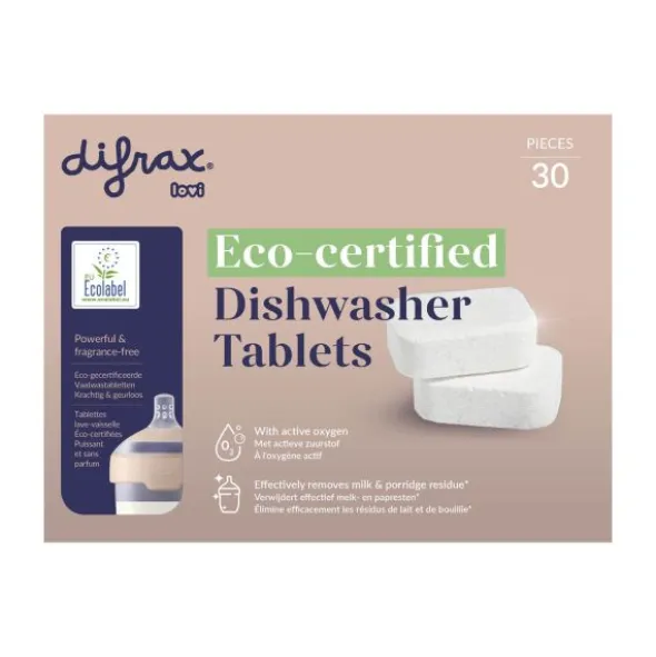 Difrax ECO Vaatwastabletten - 30 Stuks