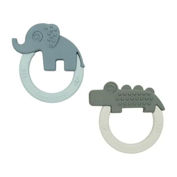 Done By Deer Bijtring - Deer Friends - 2 Stuks - Green/Blue
