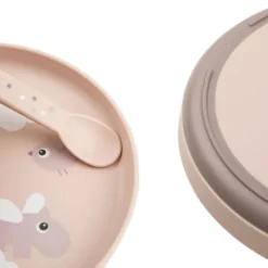 Done By Deer Bord - Happy Clouds - Rond - Silicone - Powder