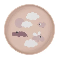Done By Deer Bord - Happy Clouds - Rond - Silicone - Powder