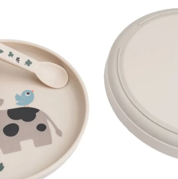 Done By Deer Bord - Tiny Farm - Rond - 18 cm - Sand