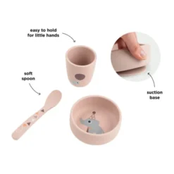 Done By Deer Celebration Stick&Stay Eerste Maaltijd Set - Powder