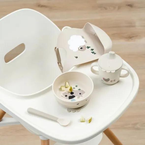 Done By Deer Foodie First Meal Set - Happy Clouds - 3-Delig - Green