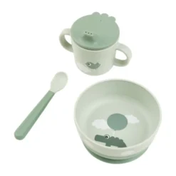 Done By Deer Foodie First Meal Set - Happy Clouds - 3-Delig - Green