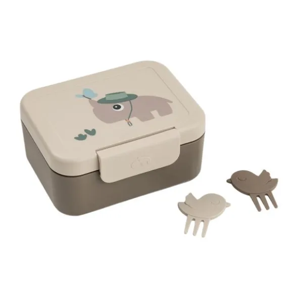 Done By Deer Lunchbox met Snackprikkers - Tiny Farm - Blue