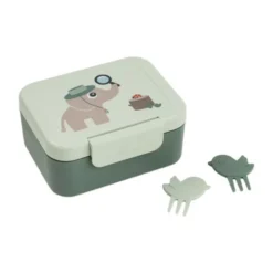 Done By Deer Lunchbox met Snackprikkers - Tiny Farm - Blue