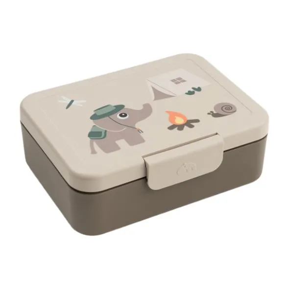 Done By Deer Lunchbox Met Verdeler - Tiny Trails - Sand