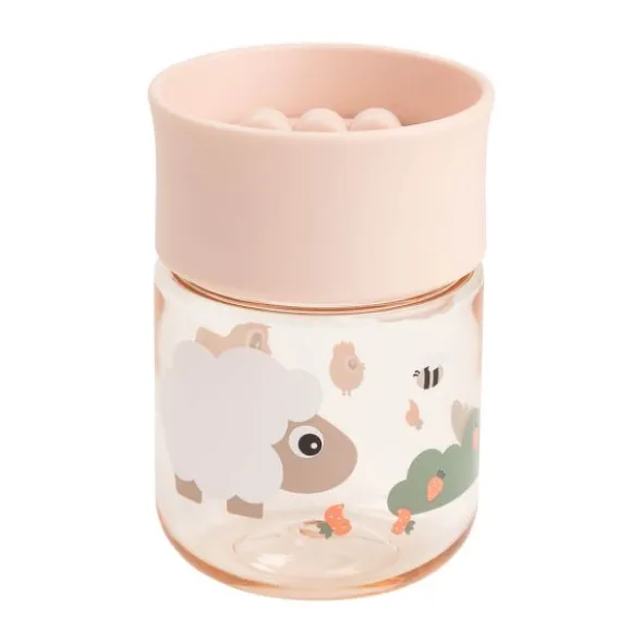 Done By Deer 360° Oefenbeker - Tiny Farm – Blue