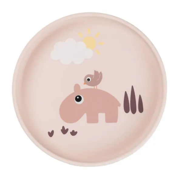 Done By Deer Stick & Stay Bord - Playground - Rond - 18 cm - Blue