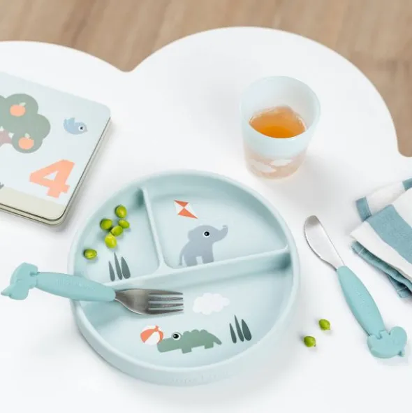Done by Deer Stick & Stay Vakjesbord - Playground - Rond - Silicone - Powder