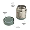 Done By Deer Thermos Voedselpot - Tiny Trails - 300 ml - Green