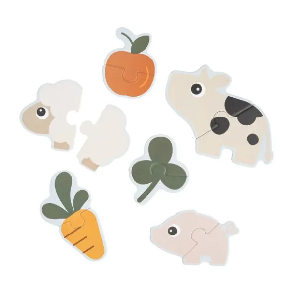 Done By Deer Tiny Farm Eerste Puzzel - Colour Mix