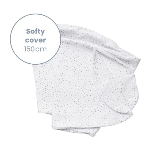 Doomoo Softy Voedingskussenhoes - Silver Dots