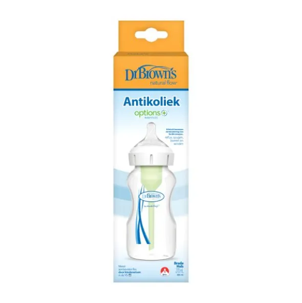 Dr. Brown's Options+ Anti-colic Brede Halsfles 270 ml