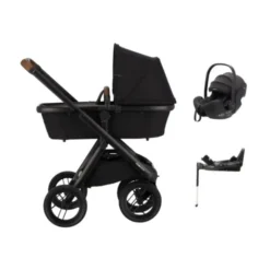 Dubatti One E6 Kinderwagen Dark Brown / Pitch Black | Dubatti by Römer Autostoeltje Babysafe Pro | Vario Base 5Z