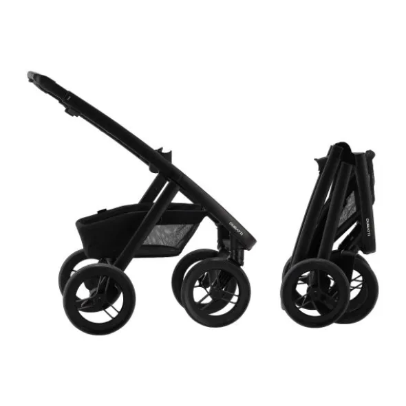 Dubatti Two E2 Kinderwagen Bundel - Pitch Black / Black / Black