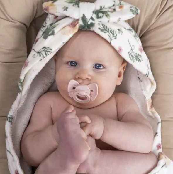 Elodie Details Binky Bow Fopspeen - 0-6 Mnd - Misty Pink