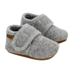 EnFant Baby Wool Slippers - Maat 21/22 - Grey Melange
